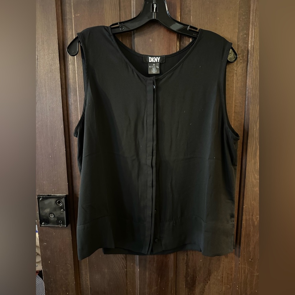 DKNY Women's Black Sleeveless Top